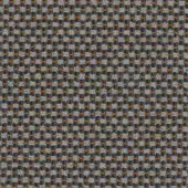 Moore Saetta Flash fabric texture, muted gray woven grid with burnt orange linear accents, coarse matte textile surface.